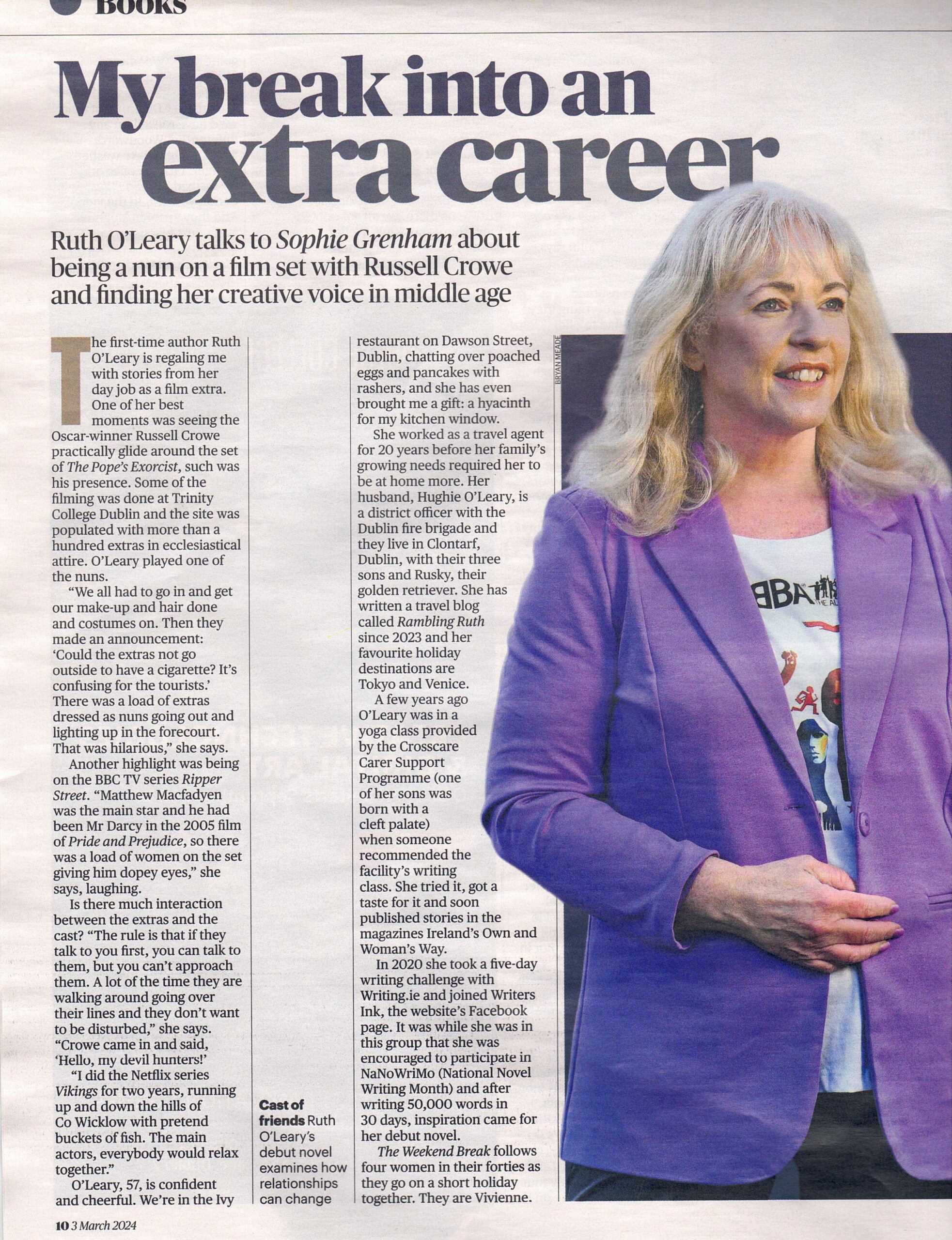 Ruth O'Leary - Sunday Times - March 3rd 2024