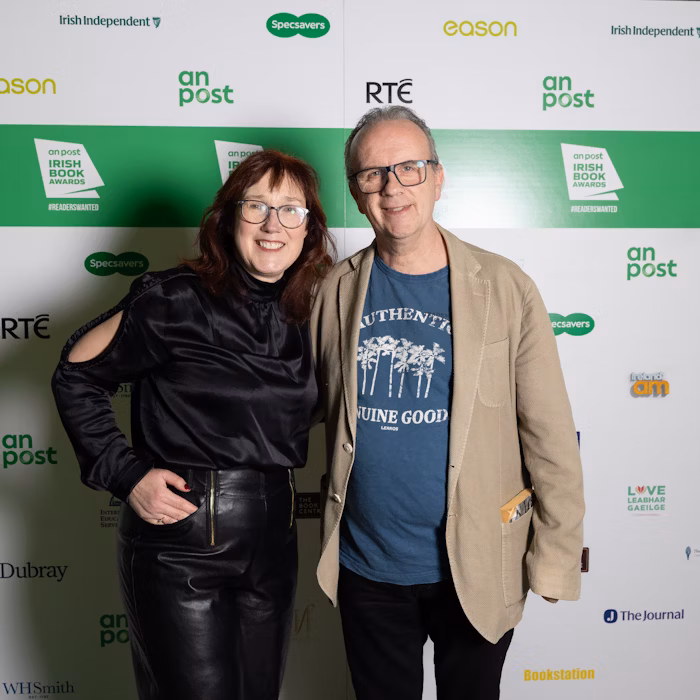 Sam Blake and Kieran Marsh at An Post Awards Annonucement